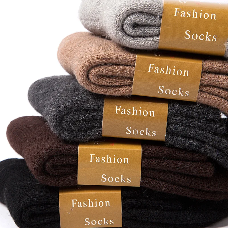 Winter Autumn Women Socks Thickened Wool Socks Cashmere Tube Terry Fuzzy Cozy Socks