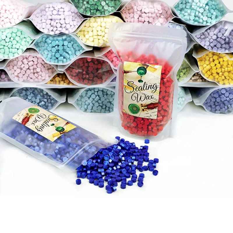 123 Colorful Sealing Wax seal Sticks Beads Stamp Maker 500g/bag