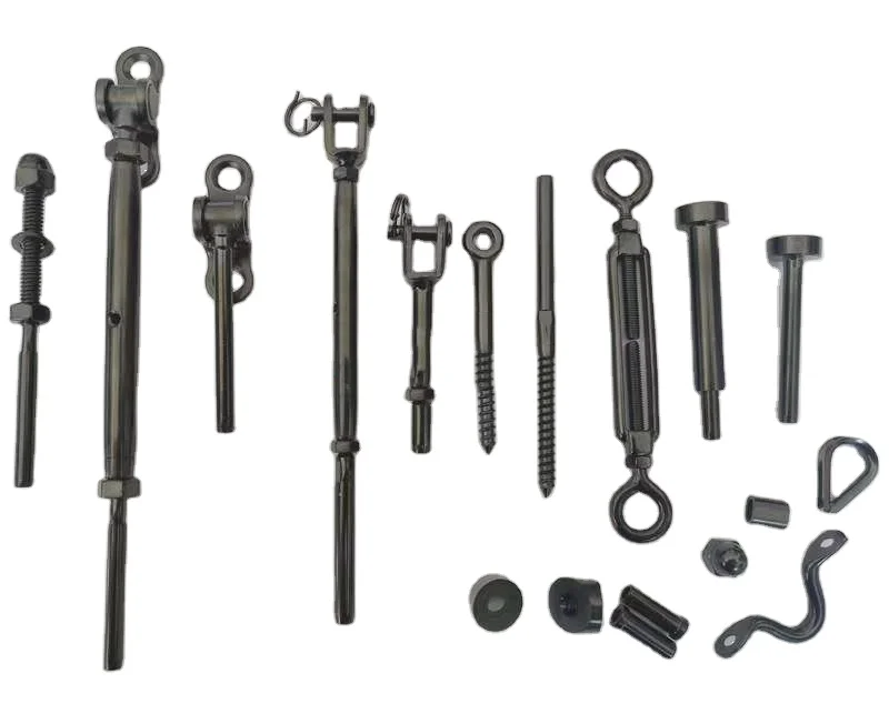 black stainless steel swag less wire cable railing kit hardware allen key socket wrench quick lock installation tool