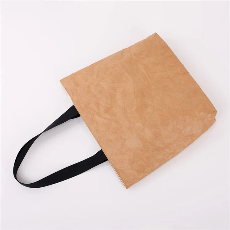 Wholesale Waterproof Reusable Groceries Tote Shopping Tyvek Paper Tote Bag Washable Dupont