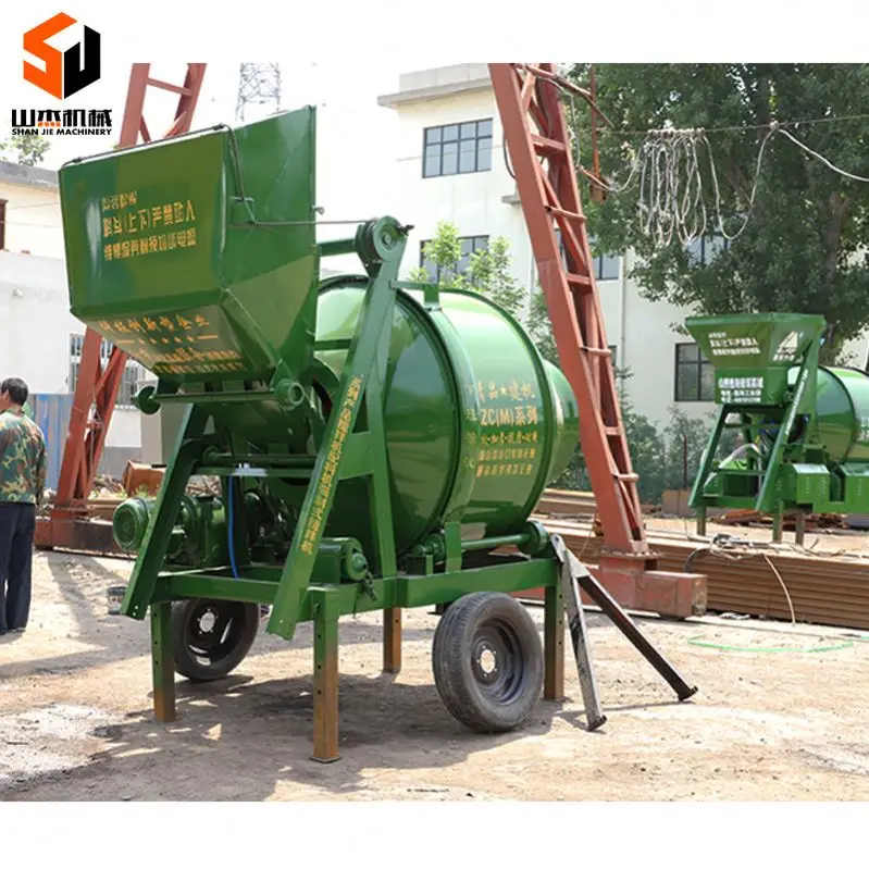 plastic chute concrete mixer and pump