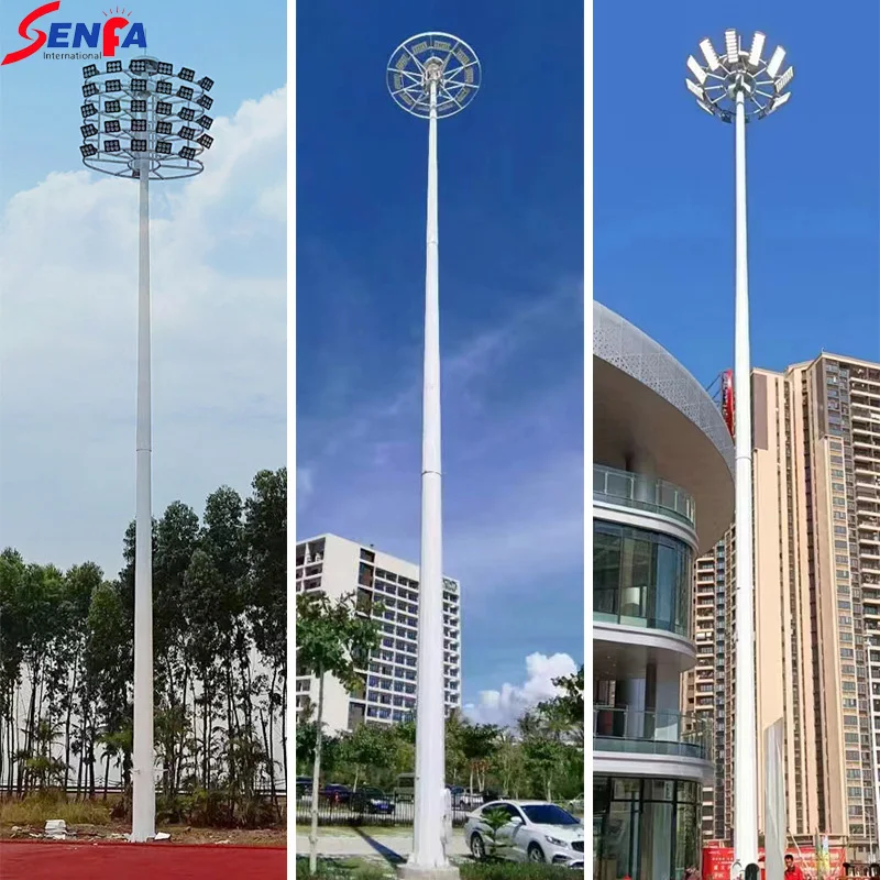 LED high-pole light football field basketball court high-pole light square Port stadium elevating high-power high-light