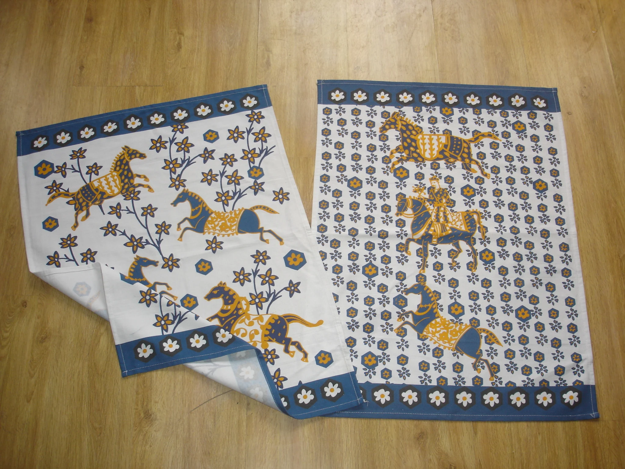 100 Cotton Flour Sack Kitchen Dish Towels digital full color Ceramic pattern printing logo craft kitchen tea towels