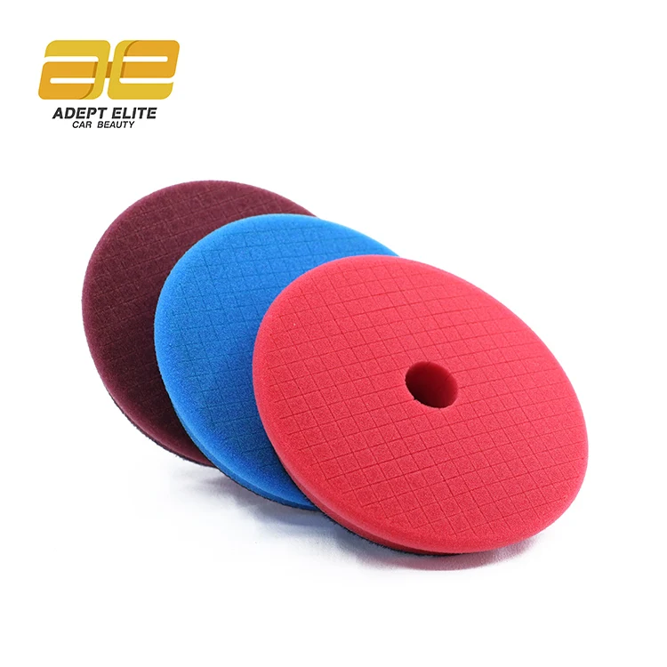 Private Logo Cross Line Scratches Remover Pad 5.5 Inch Face with 5 Inch 125mm Backing Plate Compound Buffing Sponge Pads