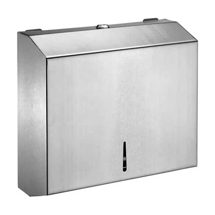 Waterproof Lockable Wall Mounted Tissue Box Commercial Paper Dispenser for Hotel Mall Bathroom