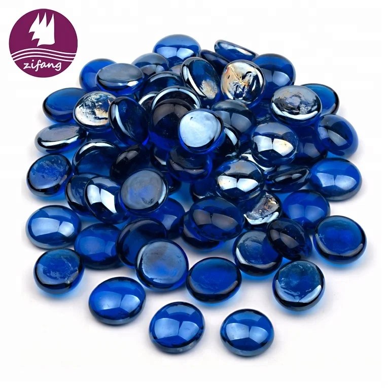 Professional Chinese Supplier Broken Glass Wholesale Custom Color Fire Pit Decorative Glass Pellets