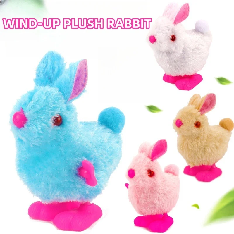 Kids Cartoon Rabbit Wind-Up Toys Clockwork for Children Developmental Funny Toys