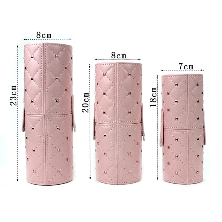 New Cosmetic Packaging Box Stand up Bag Makeup Brush Case Cylinder