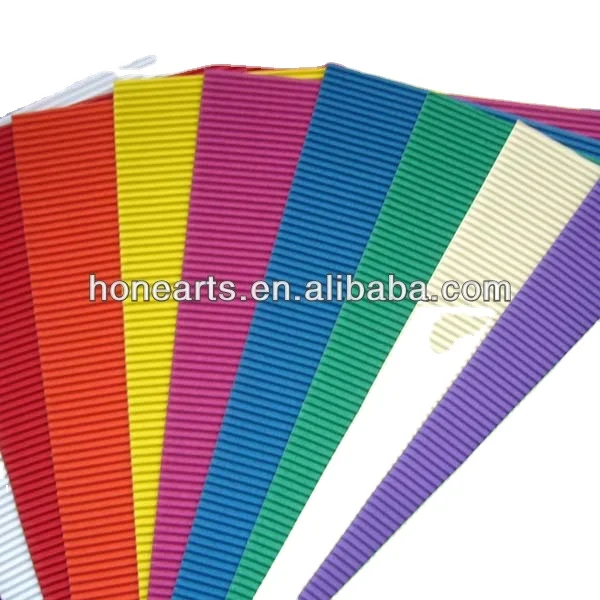 A4 size ,Bright Corrugated Paper Sheets Decorative Corrugated Paper for DIY Art Crafts Signs Projects