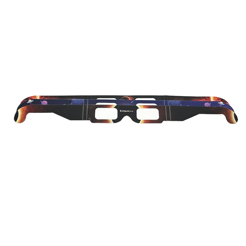 2024 ISO Certified Solar Eclipse Glasses Customized Design Eclipse Viewing 3D Paper Glasses
