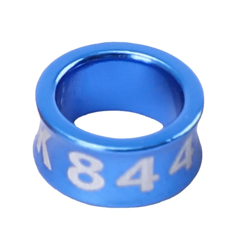 2023 China Customize Numbered Name Birds Foot Leg Bands Aluminum Pigeon Ring For Pigeon Racing Homing
