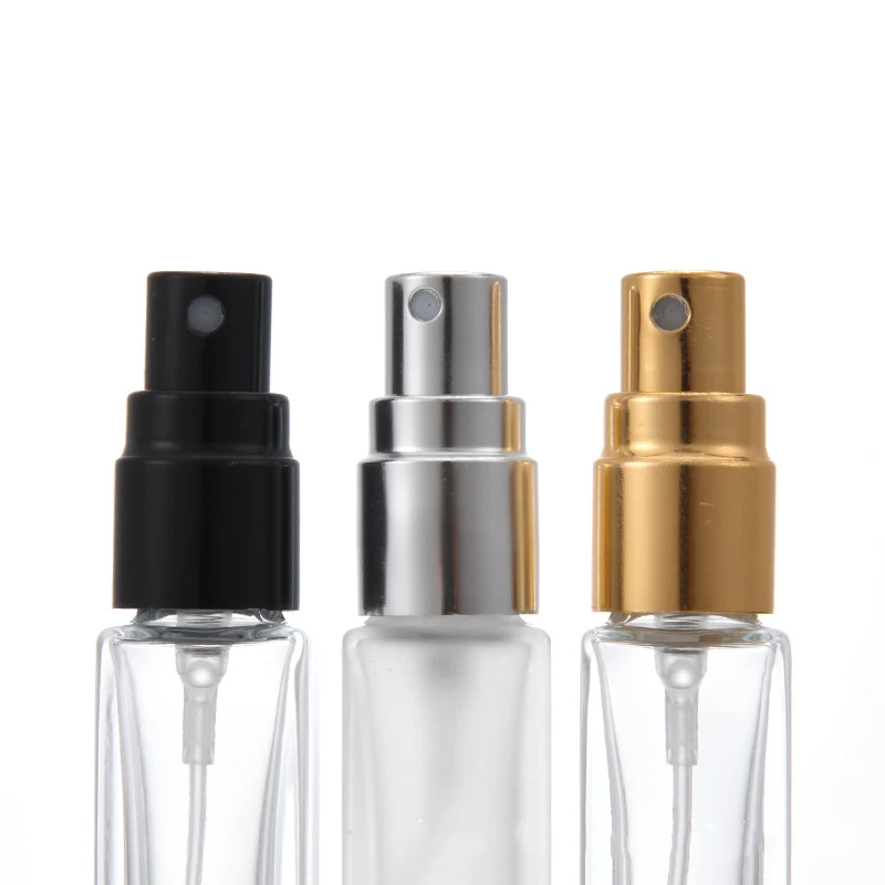 Homay  mini glass tube 5ml 8ml 10ml 15ml clear perfume spray glass bottle with  sprayer pump