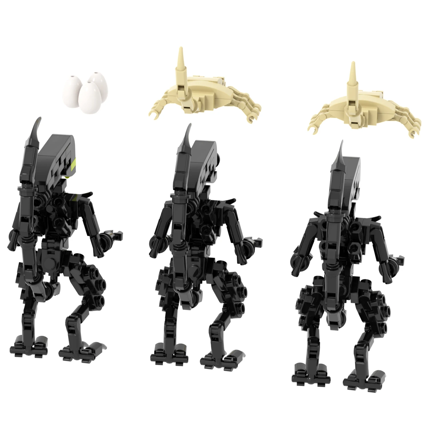 MOC Bricks MOC1565 337PcS Alien Character Mini Diy Building Block Sets Educational Kids Toys