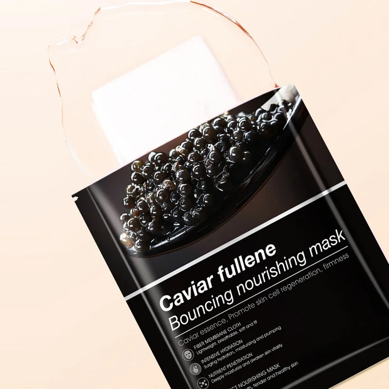Caviar Resurrection Grass White Truffle Sea Grapes Collagen Deep Cleanse Moisturizing Organic Facial Sheet Mask