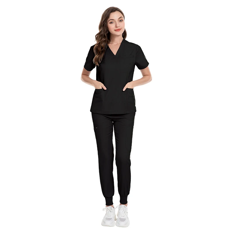 Scrubs uniform medic uniformes de hospital scrubs uniforms sets Nursing Joggers women suits