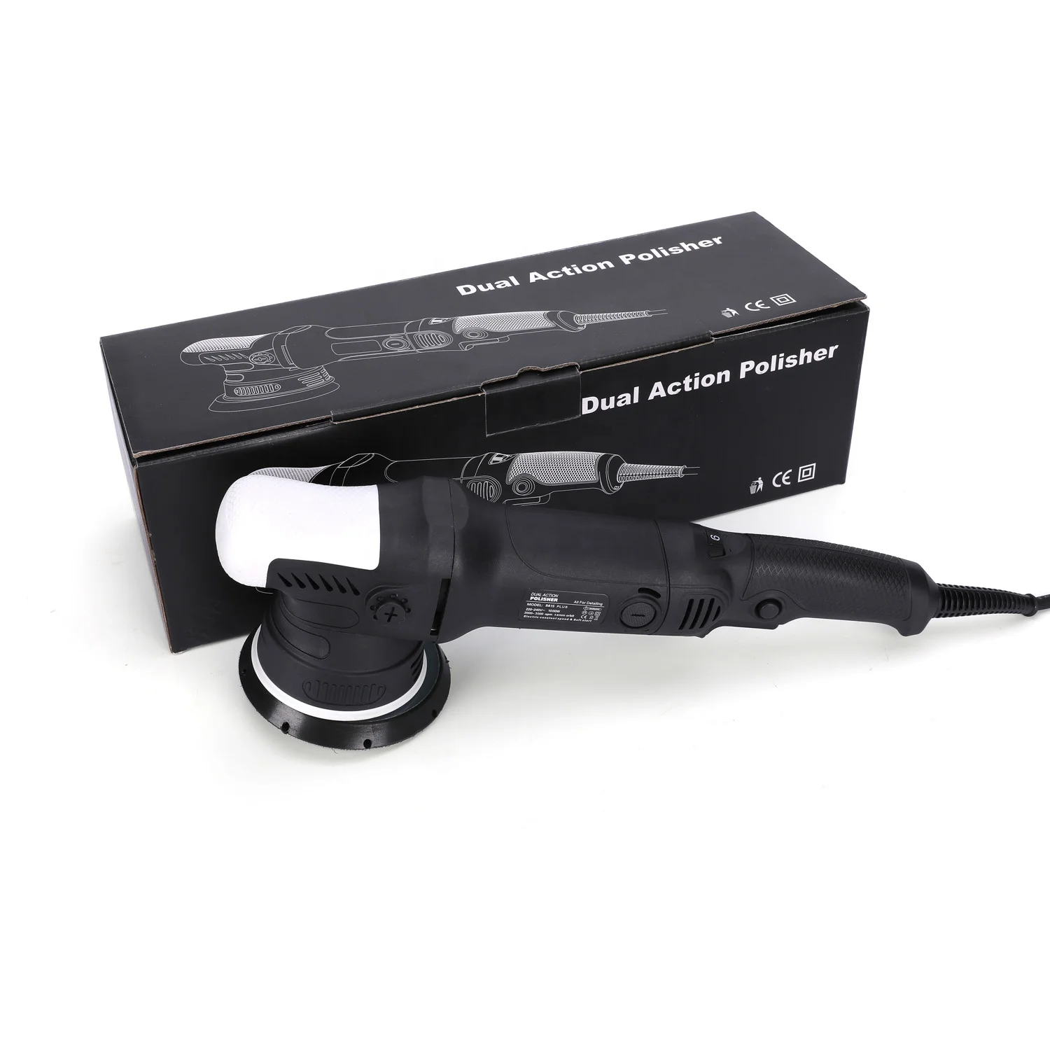 Professional Grade Long 15mm Orbital Random DA Car Polishing Buffing Wax Machine Dual Action Polisher for Car Detailing