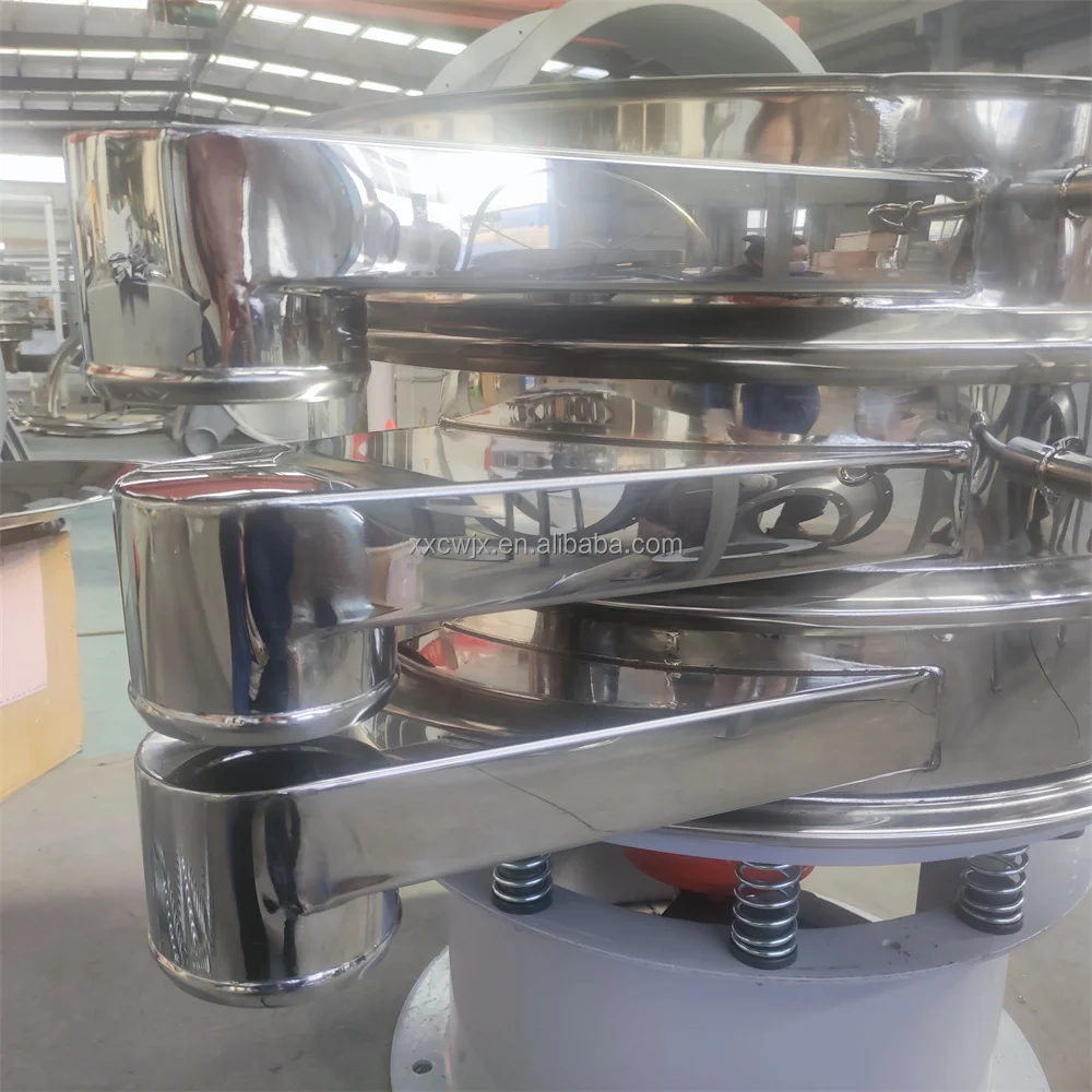 Industrial Beans Sifter Vibrating Sieve Shaker Sizing Circular Vibrating Screen Flour Powder Sieving Machine