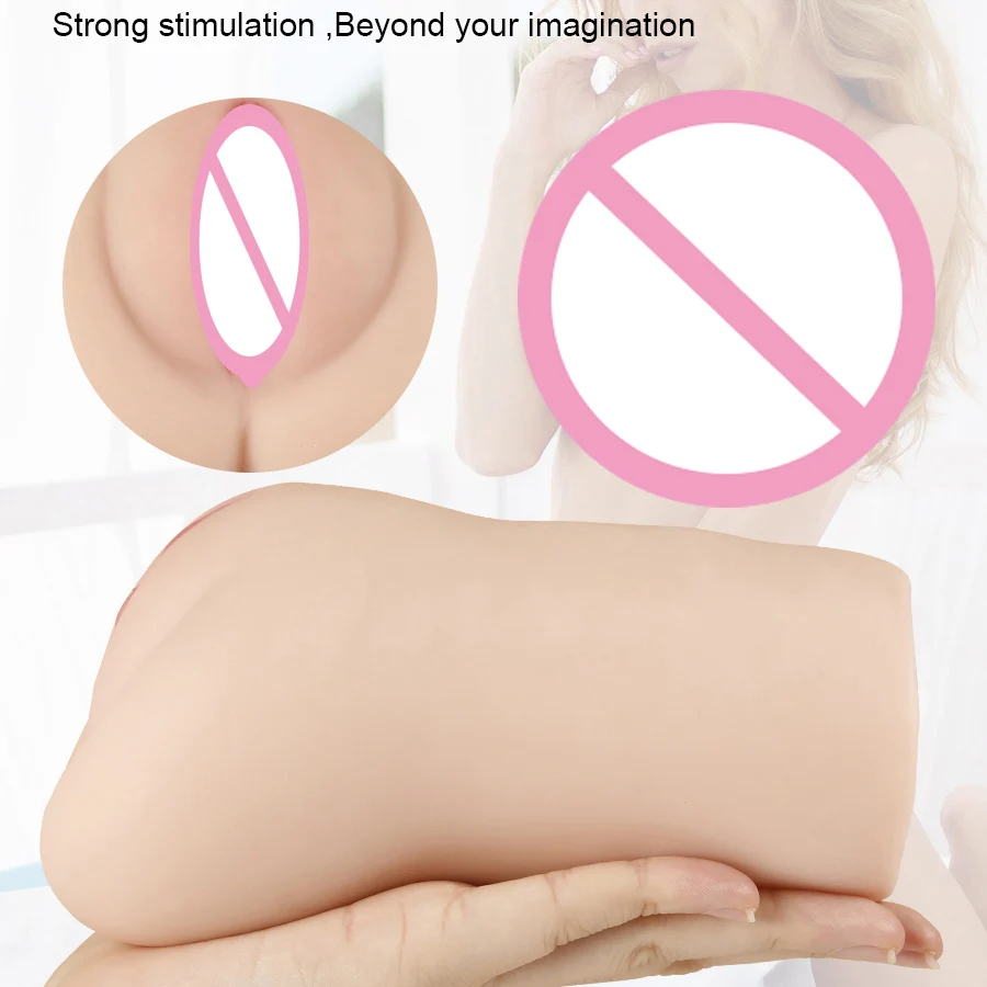 Wholesale Male Masturbation Pussy Ass Adult Sex Toy Vagin Artificial Par Masturb Tpe Aircraft Masturbation Cup