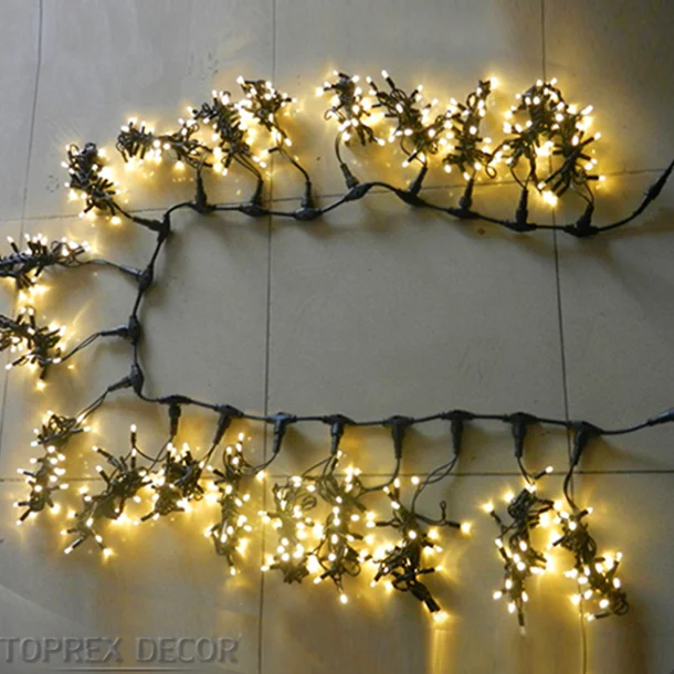 Waterfall Curtains with String Fairy Lights Decorative LED Fairy Light in Green Blue Pink Warm White for Christmas 220V/110V