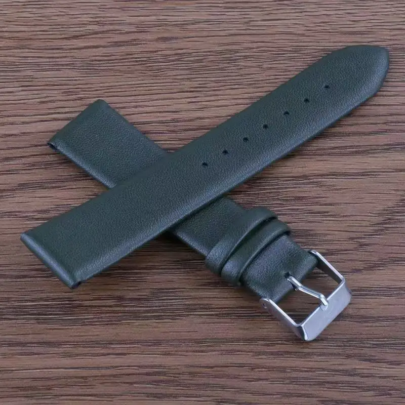 Very Soft 8mm 10mm 12mm 14mm 16mm 18mm 20mm 22mm 24mm Genuine Watch Band Leather Strap High Quality Watchbands Watch Accessories