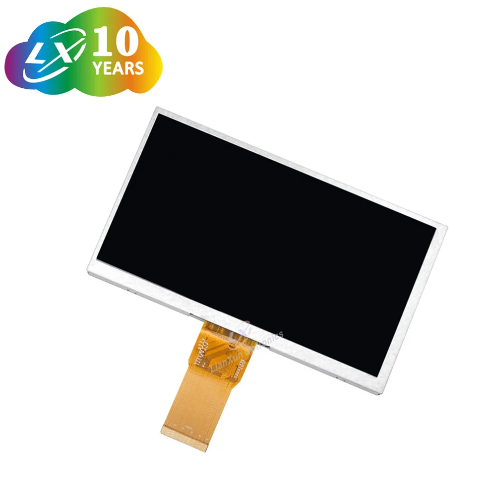 LXDisplay 7 inch IPS 1024*600 LCD Screen, factory price High Luminance RGB Interface LCD Monitors, Resistive/5-Point Capacitive