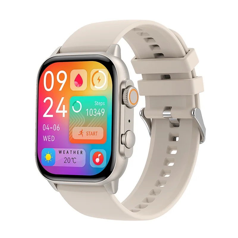 HK95 Bluetooth Call Smartwatch 1.95 Inch Rate Blood pressure Oxygen Monitoring Multi-sport Smartwatch