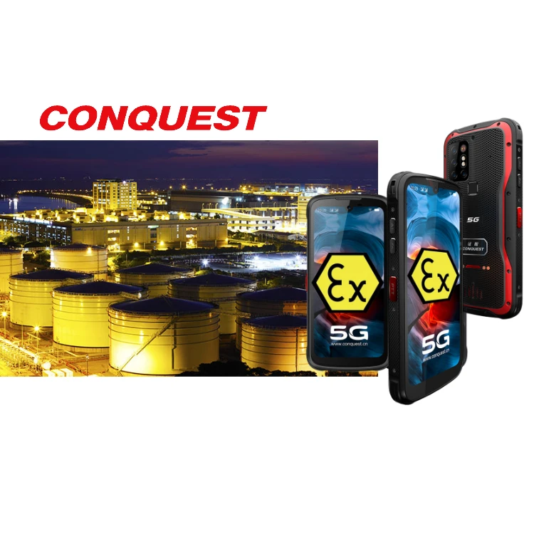 Waterproof IP68 Shockproof Dustproof Android 11 ATEX smartphone Rugged 5G 8GB ROM 256GB RAM Cellphone NFC POC walkie talkie