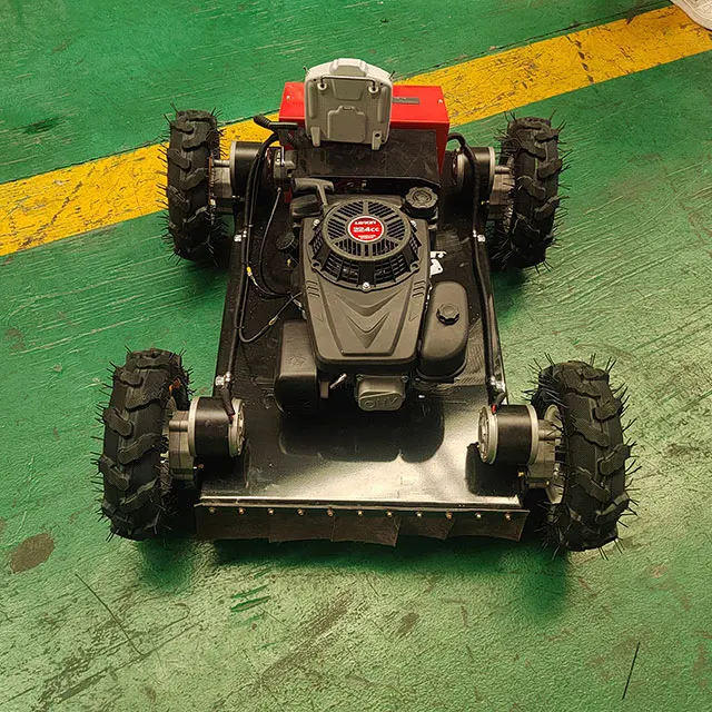 Remote control slope mower garden self-walking lawn river bank weeder bush mower