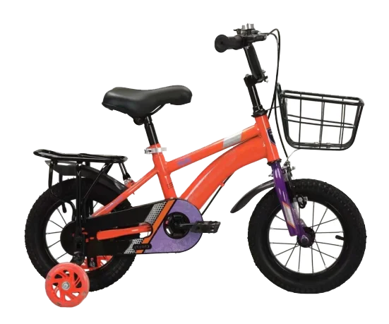 Easy Ride On Front Basket Back Seat Kid Training  Wheel 12 Inch Children Bicycle for 3-8 Year Old
