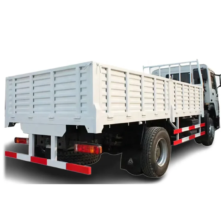 8X4 HOWO single cabin Lorry Trucks wagon 8M 8X4 Cargo tray body Diesel Engine 9-speed heavy duty dry goods 9-speed gear box