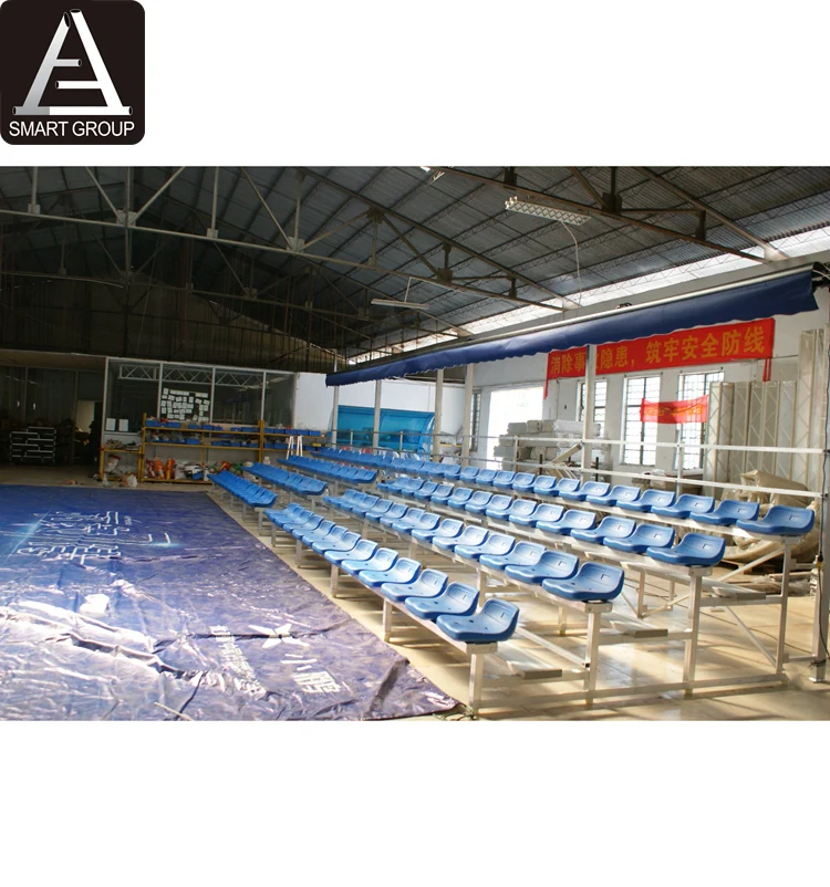Outdoor Metal Aluminum Alloy Bleachers Chairs Stadium Seating Sports Bleacher Seat With Roof
