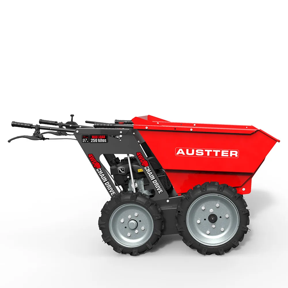  Надежная грузоподъемность 250 кг колесо Ducar /Loncin /B & S 196CC с бензиновым двигателем мини-самосвал