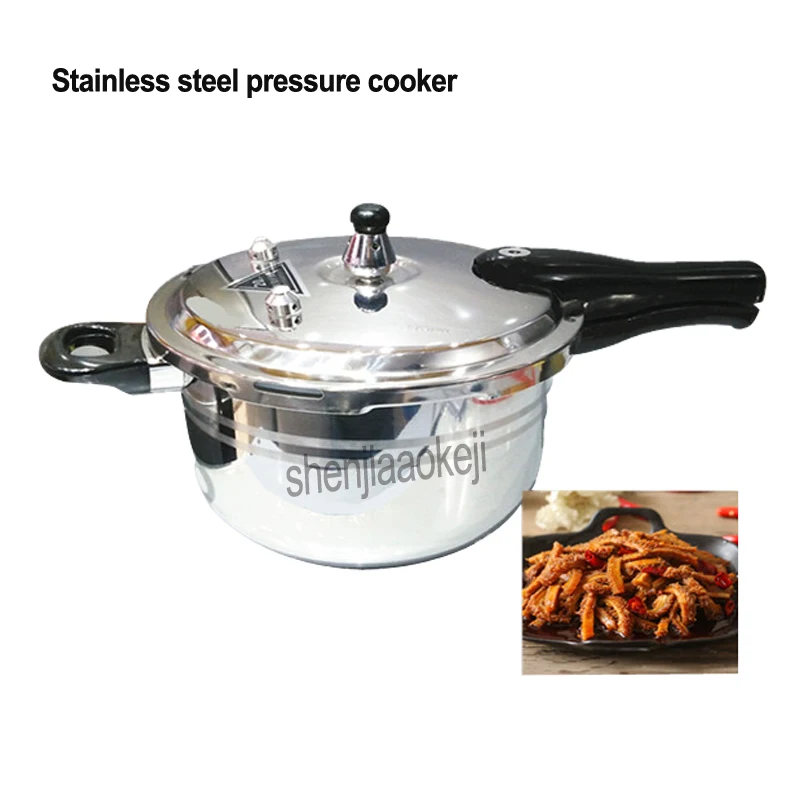 
2L Stainless steel pressure cooker 16cm Cooking Pan Household kitchen stew pot Commercial Pressure cooker stove Kitchenware 1pc 