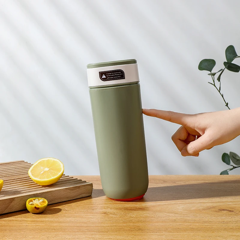 Reusable Non-Fall No Spill Square Stainless Steel Travel Anti Fall Tumbler Mug Suction Coffee Cup with Lid