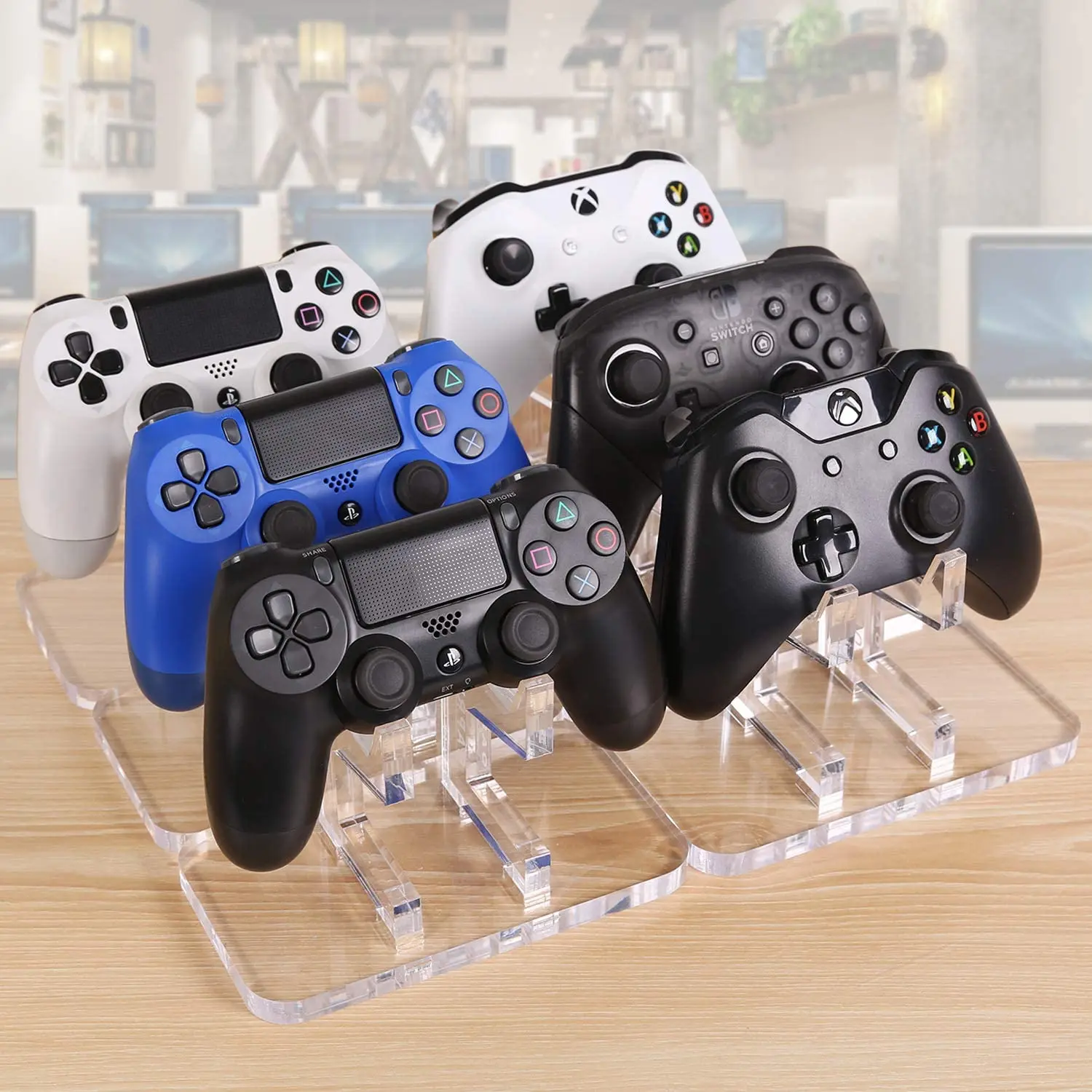 Акриловый Универсальный держатель для игрового контроллера подставка Xbox ONE PS4 PS5 STEAM Switch универсальный игровой контроллер ПК