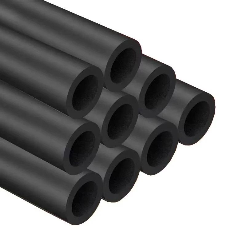 Temperature isolation material pvc insulation rubber foam large aluminum tube insulation material rubber foam tube