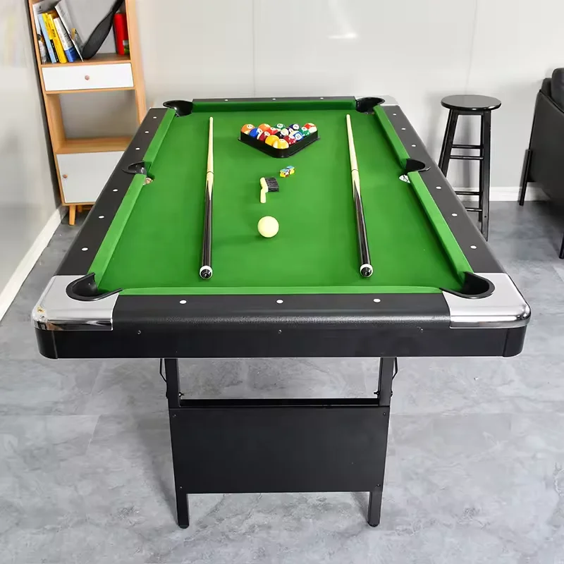 Cheap price indoor games 6 foot 7 foot folding billiards table portable pool table for kids