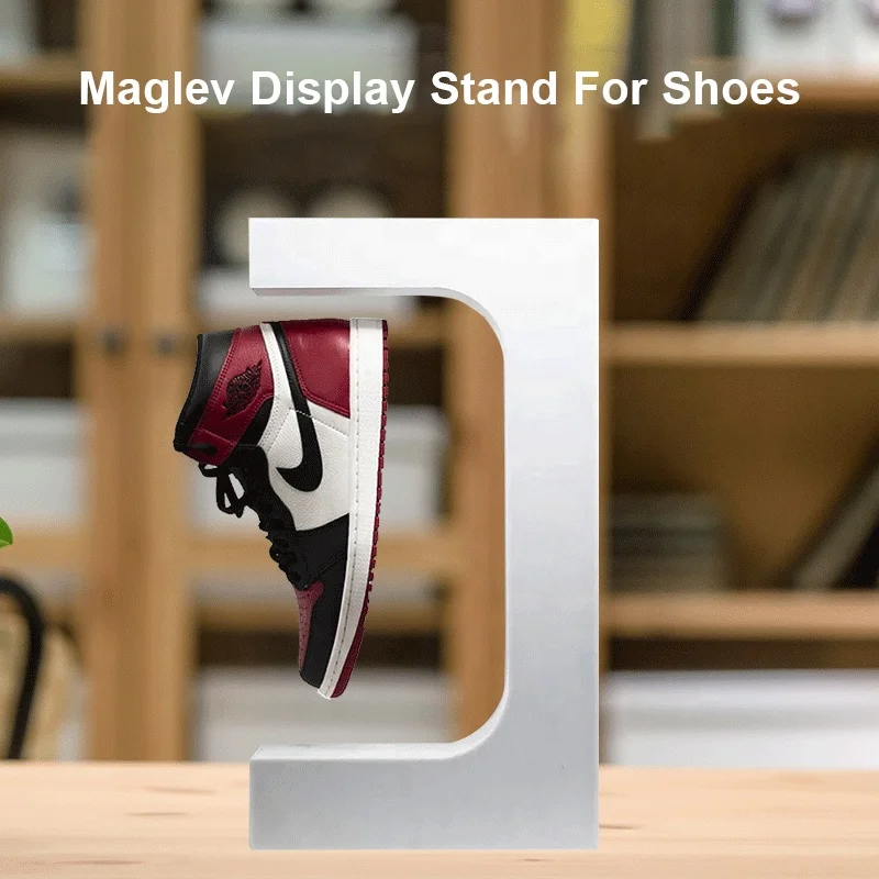 New Arrival Float Rotation Levitating Magnetic Floating Shoe Display for Rack Stand