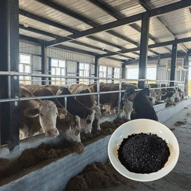 Feed Grade Antibiotic animal feed additive cattle feed super sodium humat for animal healthy & growth