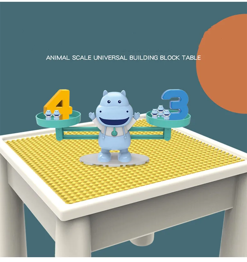 LQQ1230 Preschool Educational Toys Digital Animal Balance Math Game Early Childhood Math Count Toys