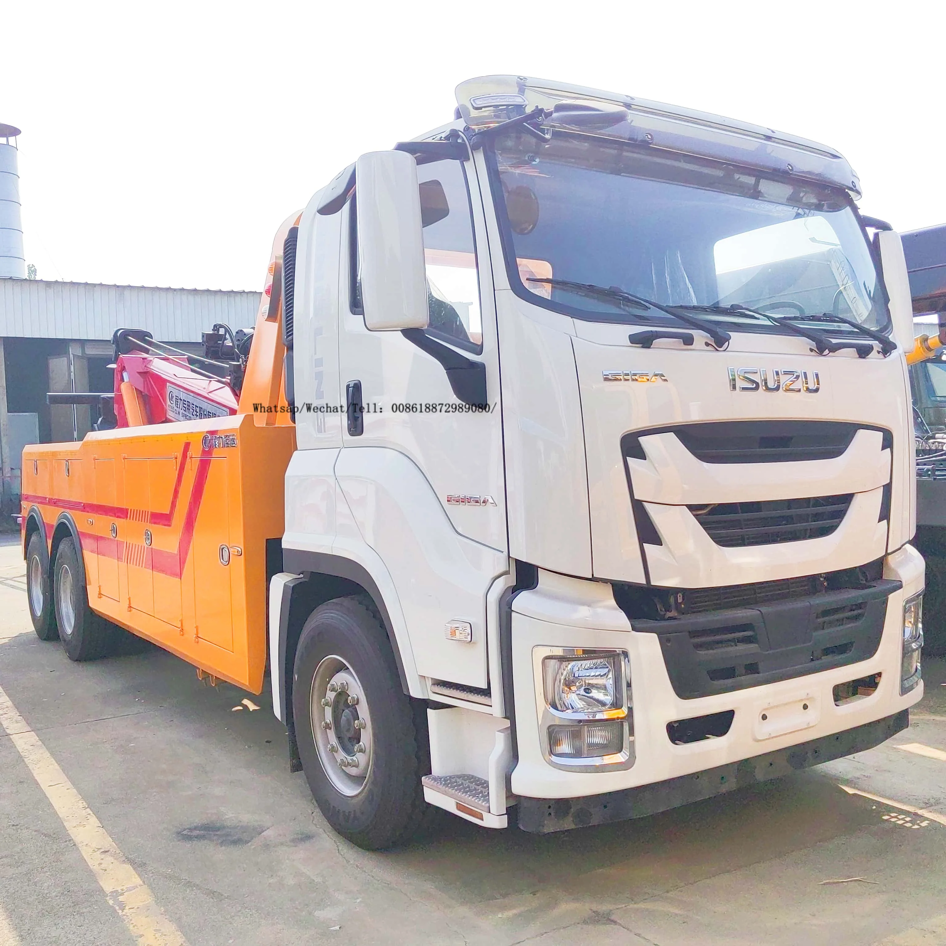 High end product Isuzu heavy-duty road accident rescue vehicle with crane/clearing vehicle one manufacturer quotation