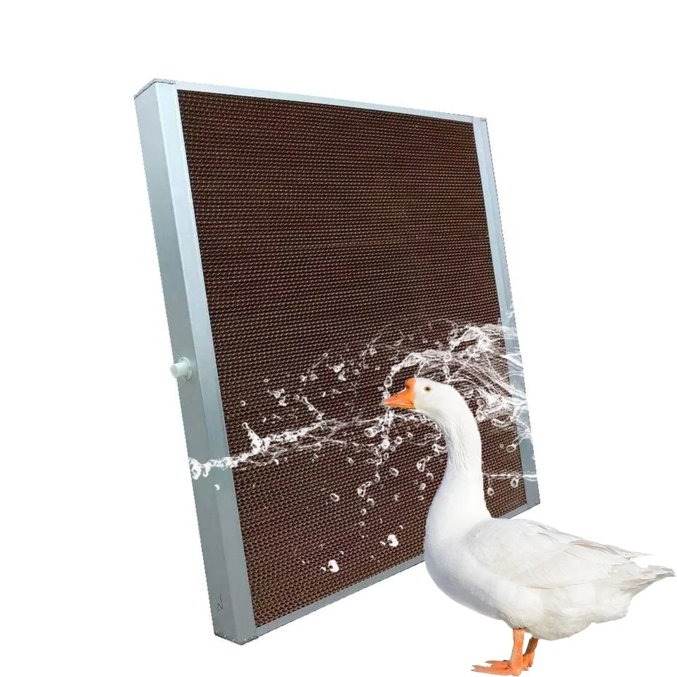 Greenhouse And Poultry House Equipment 7090 Honeycomb Evaporative Cooling Pad 7090 galvanized sheet frame cooling pad wall