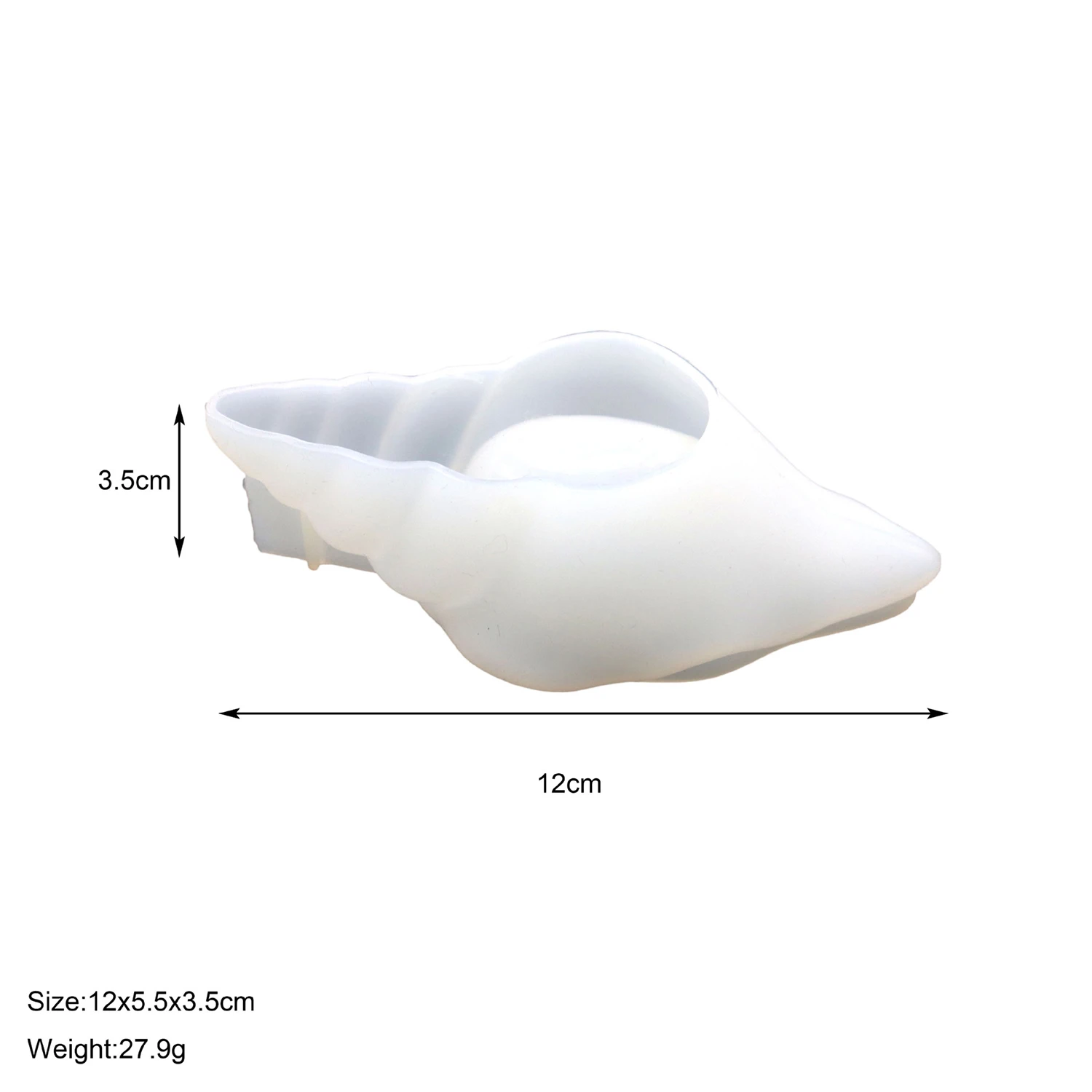 Conch Shell Silicone Mold - A Silicone Epoxy Resin Casting Mold Used For DIY Makeup Sponge Storage Racks