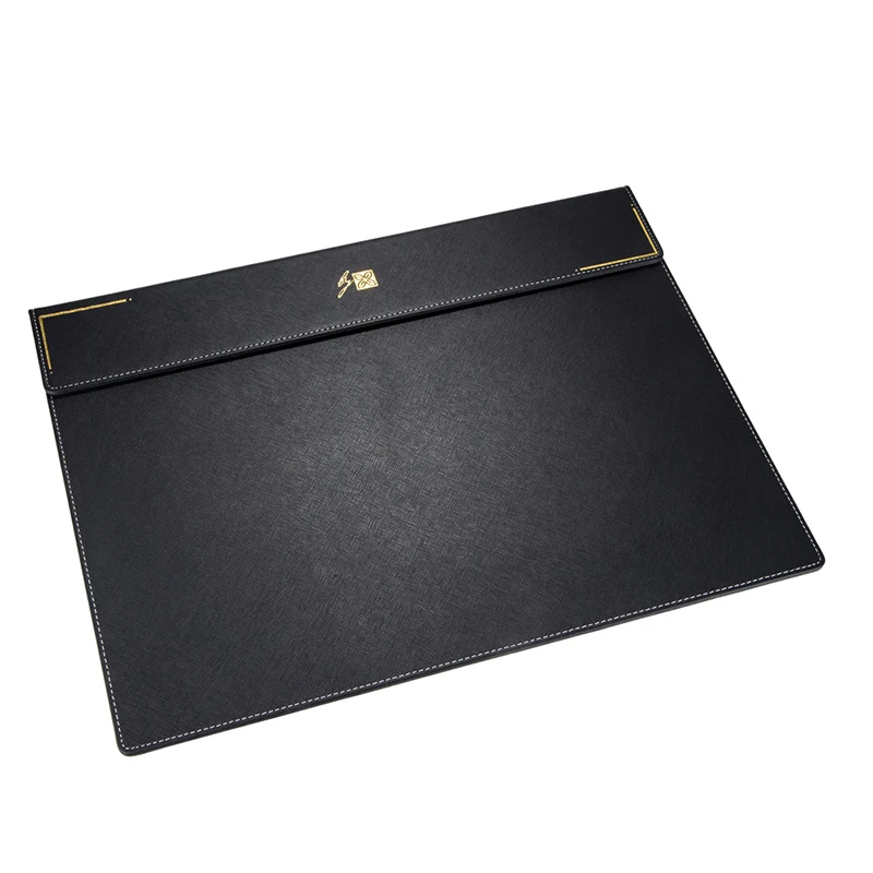Custom logo 5 star hotel guest room office computer felt pu faux leather desk blotter protector desk mat pad,desk mat