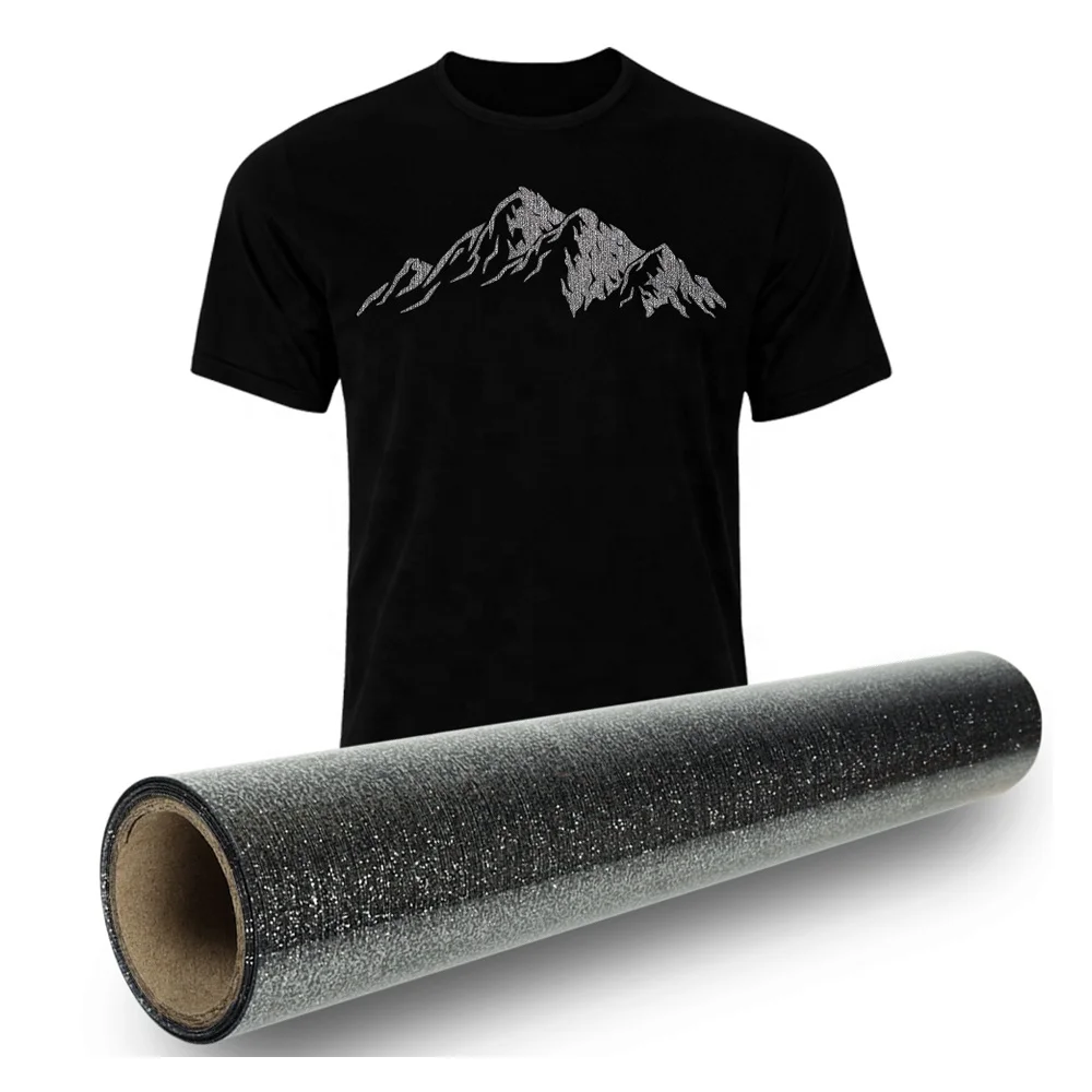 12x12 Easy to Transfer Iron On Flex Vinyl Glitter Heat Transfer Roll for Men