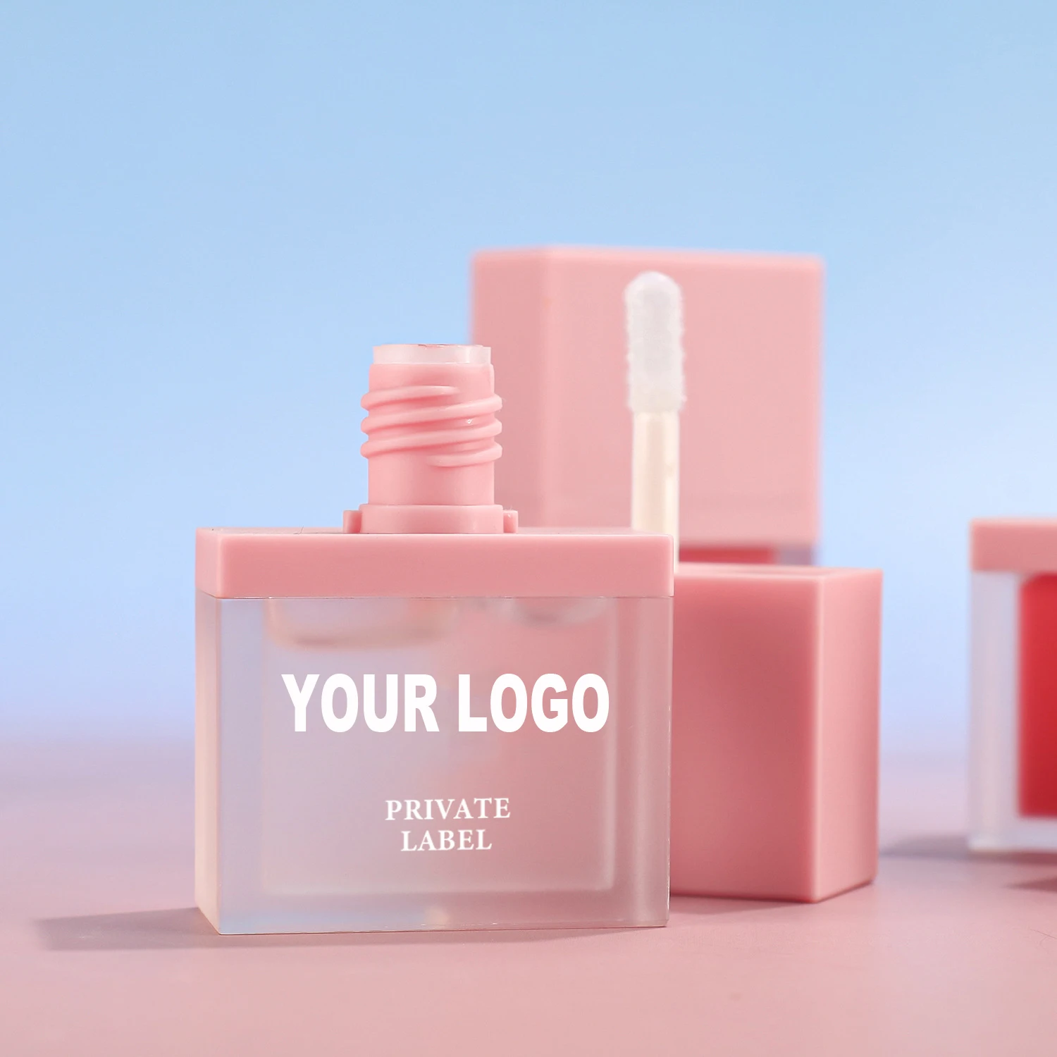 Popular Custom Private Label Nude Lip Gloss Non-Stick Cup Waterproof Natural Vegan Glossy Matte Lip Gloss