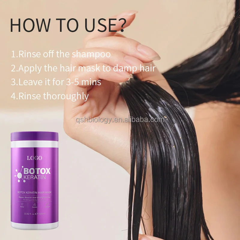 Best Hair Care Natural Botox Keratin Protein Hair Mask Treatment Smoothing And Repairing