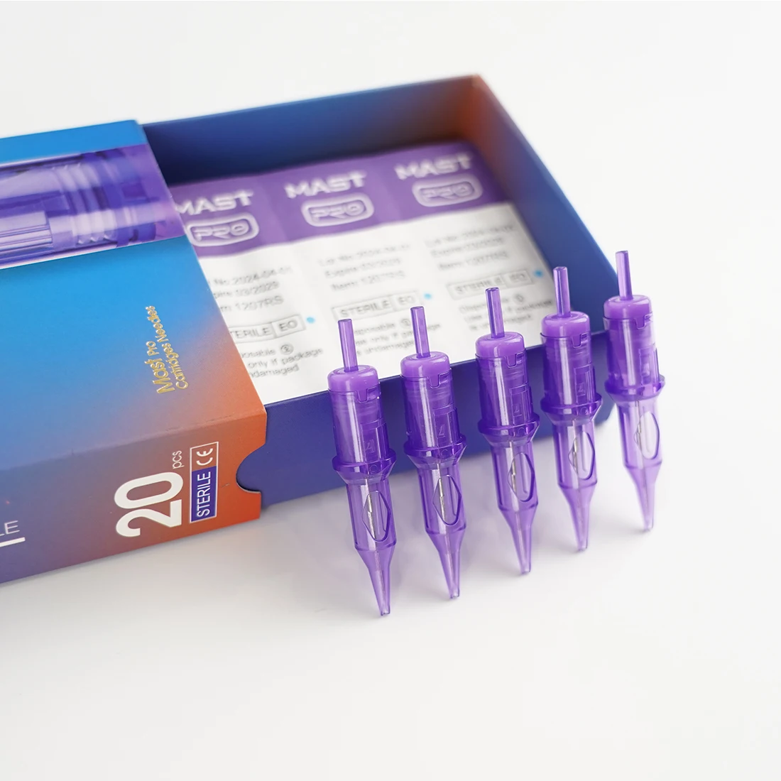 Mast Pro Tattoo Cartridges Needles Tattoo Supply 0.30MM Round Liner- Box of 20