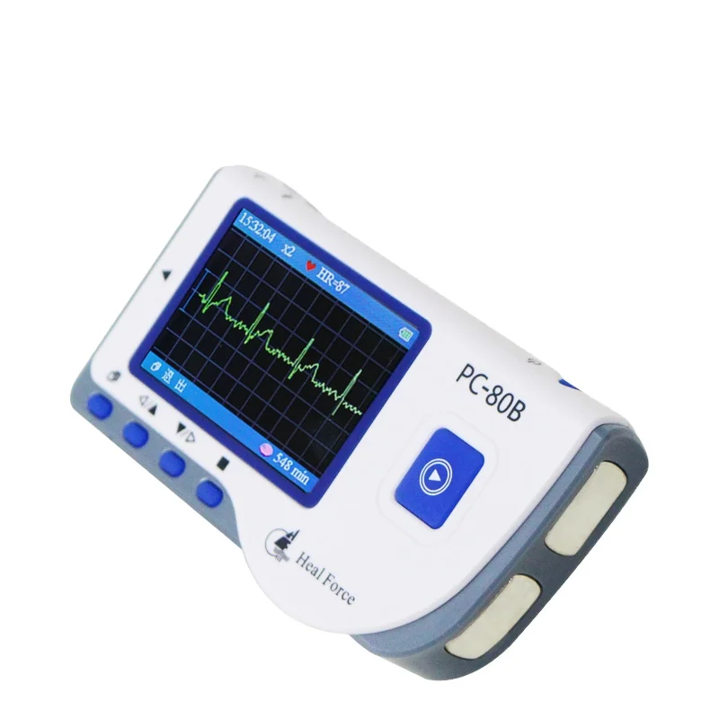 
Medical equipment Portable ekg Handheld 2.8 Corlorful Lcd Display 30S ECG Machine Price 