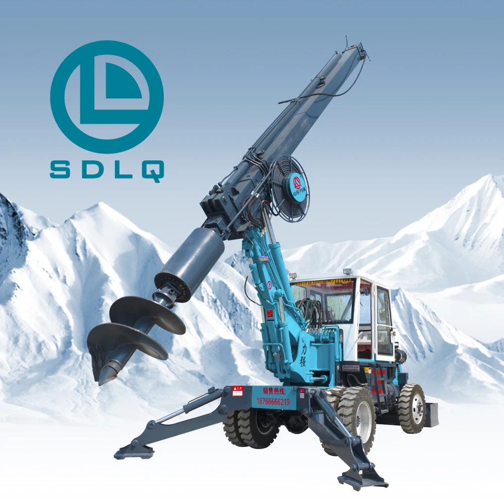 SDLQ LQ180 Rotary Drilling Rig Drilling Rig Small Pile Machine Caterpillar Type Long Screw Piling Rig Hydraulic Driver Screw